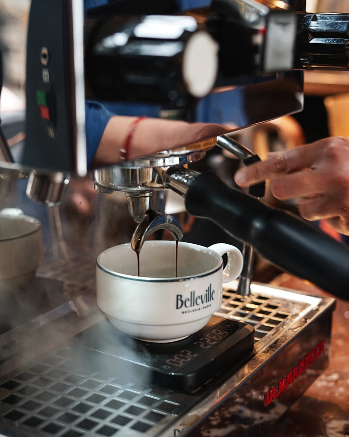 Machine à moudre manuelle à café en acier inoxydable et en verre