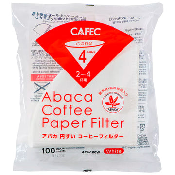 Cafec - Filtres Abaca Blanc