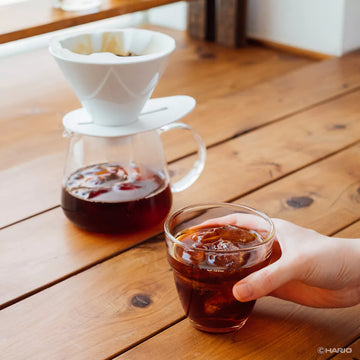 HARIO - V60 One Pour Dripper Mugen Blanc 1/2 - Edition Limitée